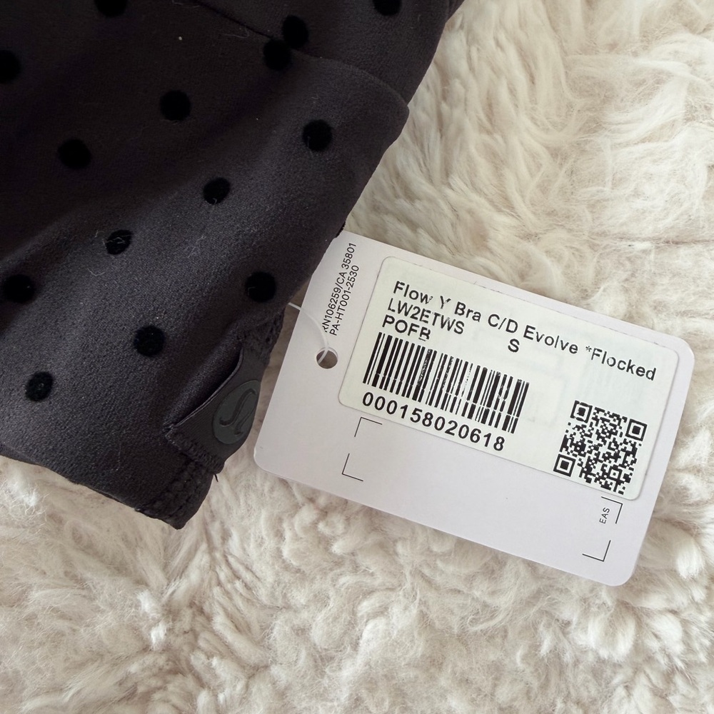 Lululemon Flocked Polka Flow Y Bra - Picture 2 of 6